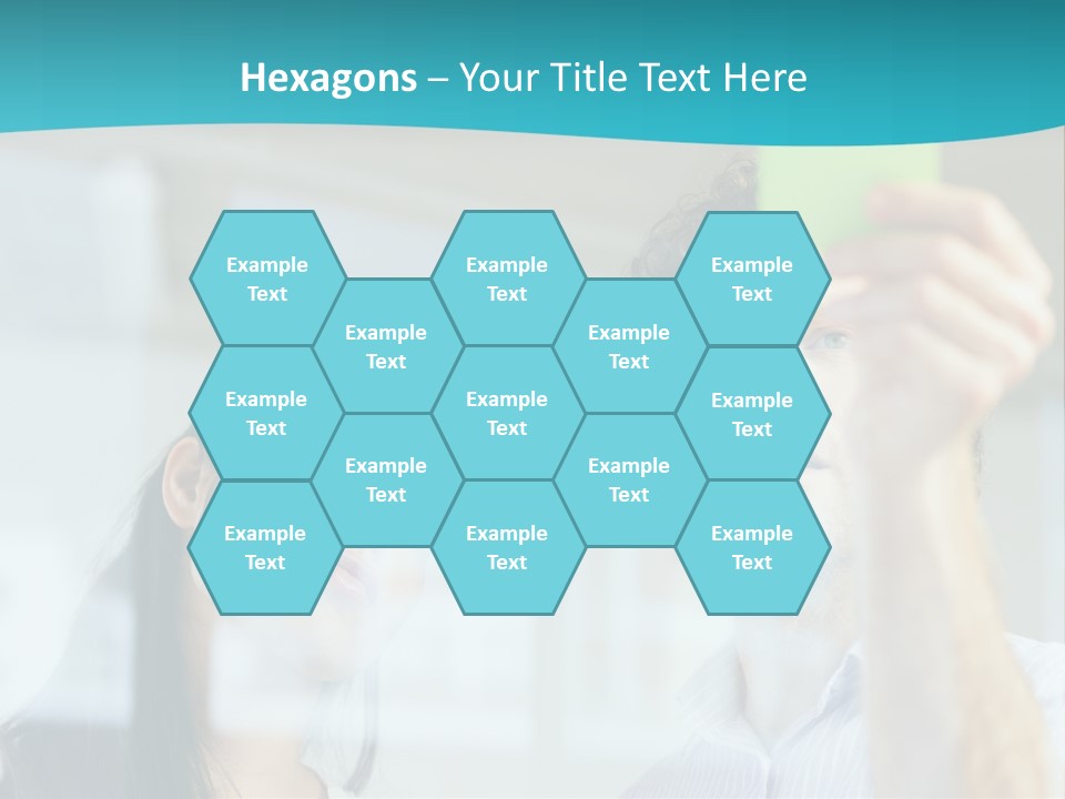 A Man And A Woman Are Looking At A Piece Of Paper PowerPoint Template