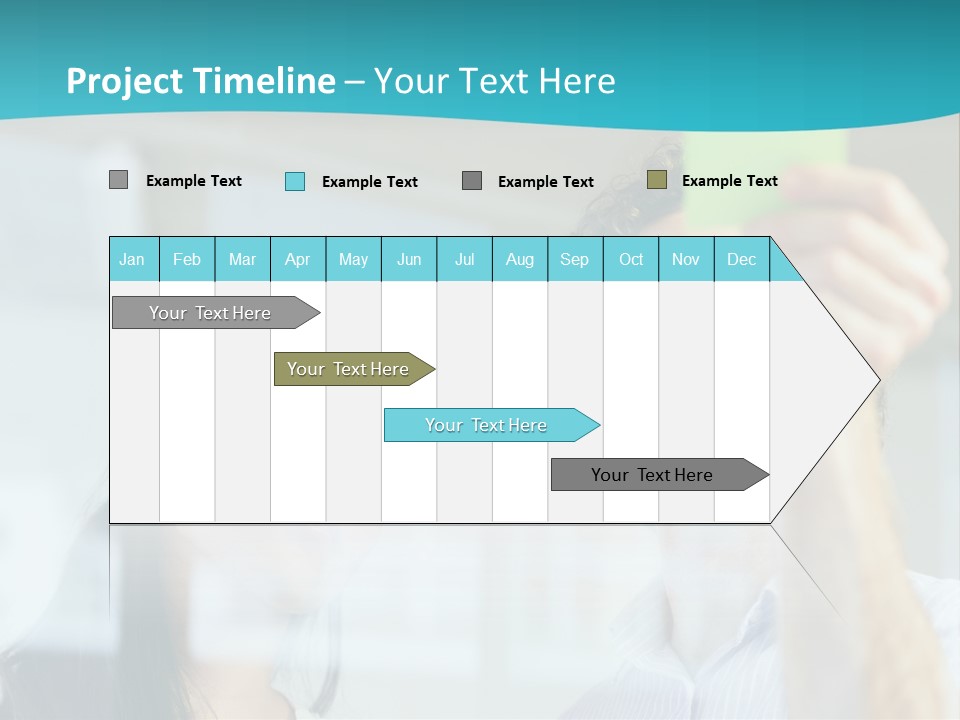 A Man And A Woman Are Looking At A Piece Of Paper PowerPoint Template