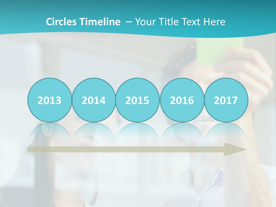 A Man And A Woman Are Looking At A Piece Of Paper PowerPoint Template