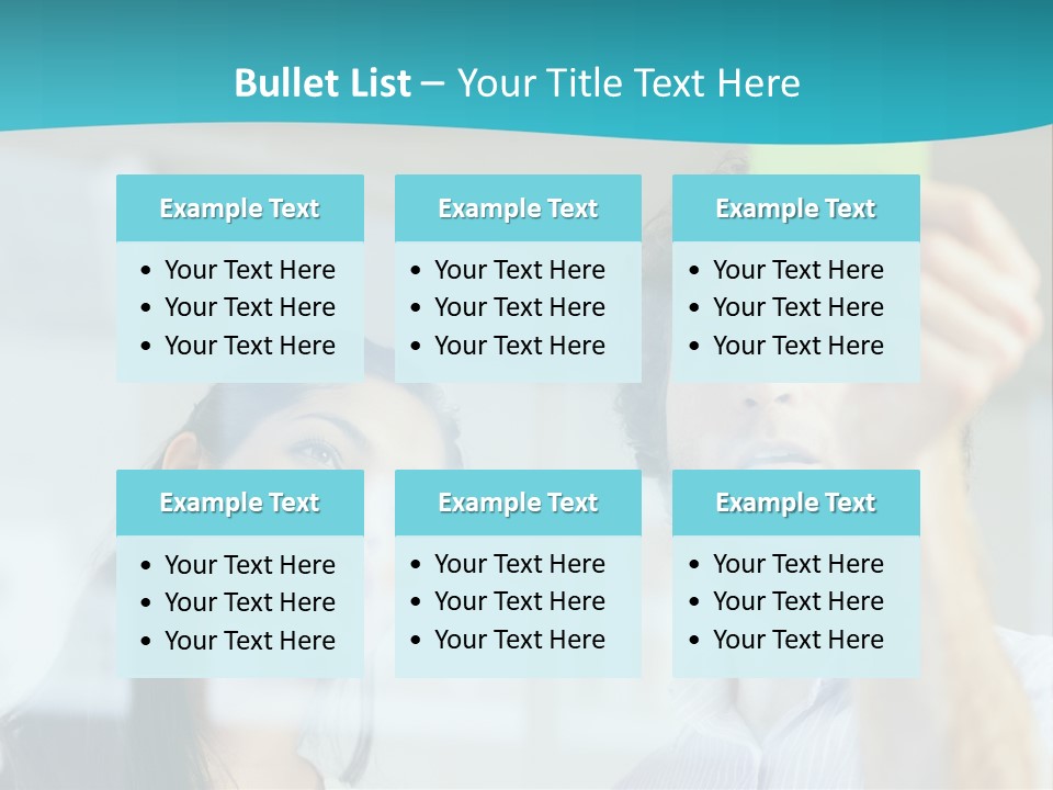 A Man And A Woman Are Looking At A Piece Of Paper PowerPoint Template