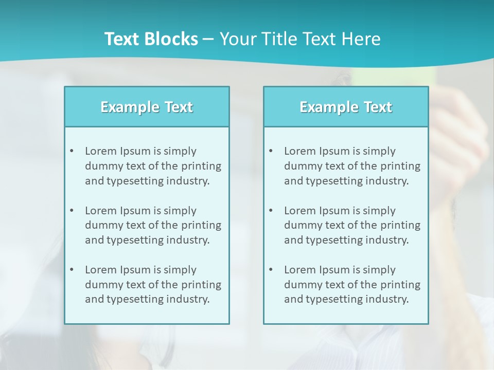 A Man And A Woman Are Looking At A Piece Of Paper PowerPoint Template