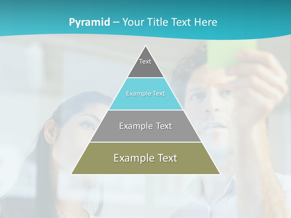 A Man And A Woman Are Looking At A Piece Of Paper PowerPoint Template