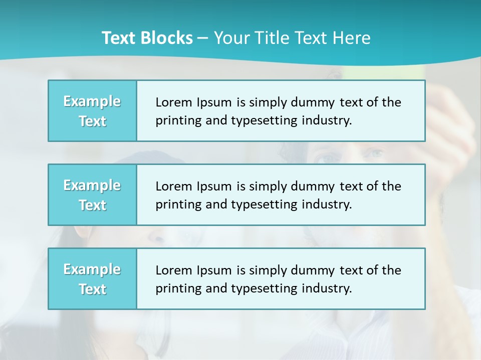 A Man And A Woman Are Looking At A Piece Of Paper PowerPoint Template