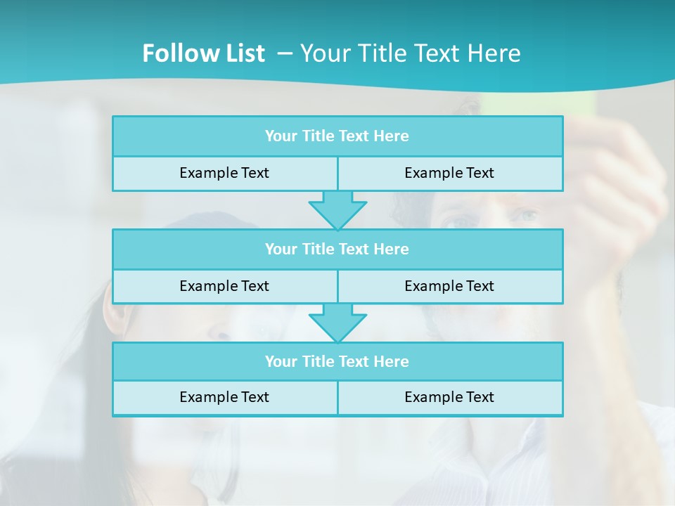 A Man And A Woman Are Looking At A Piece Of Paper PowerPoint Template