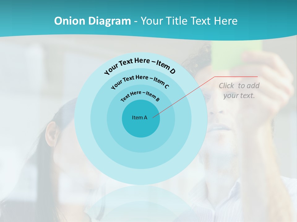 A Man And A Woman Are Looking At A Piece Of Paper PowerPoint Template