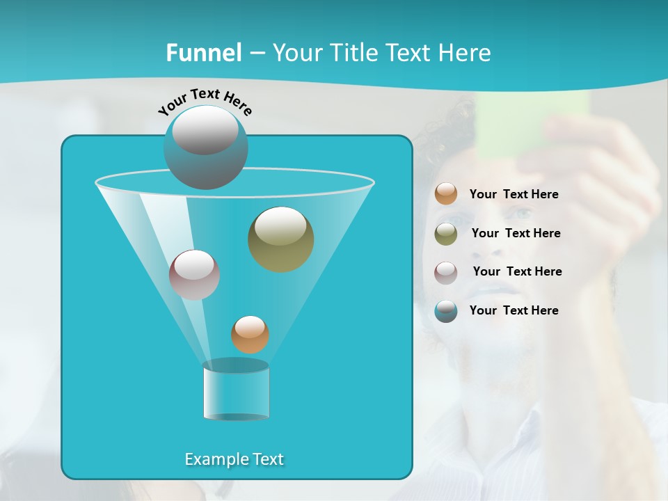 A Man And A Woman Are Looking At A Piece Of Paper PowerPoint Template