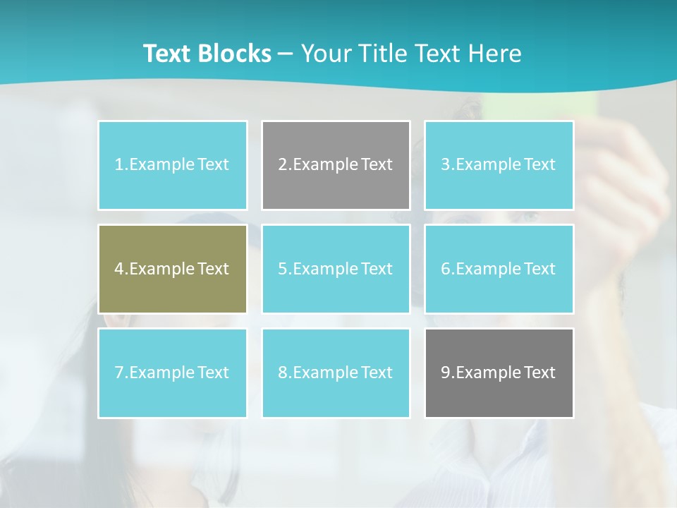 A Man And A Woman Are Looking At A Piece Of Paper PowerPoint Template