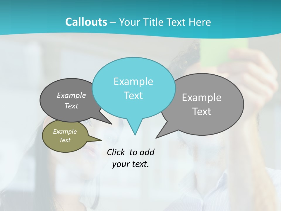 A Man And A Woman Are Looking At A Piece Of Paper PowerPoint Template