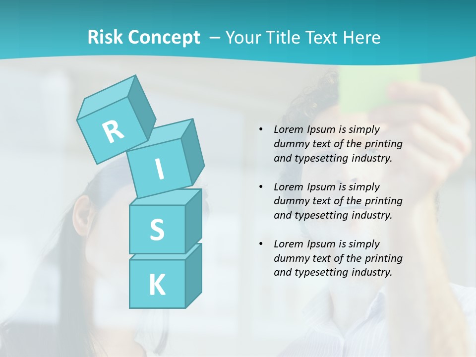 A Man And A Woman Are Looking At A Piece Of Paper PowerPoint Template