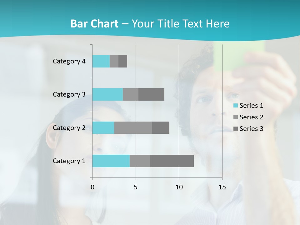 A Man And A Woman Are Looking At A Piece Of Paper PowerPoint Template