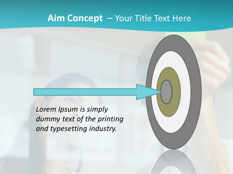 A Man And A Woman Are Looking At A Piece Of Paper PowerPoint Template