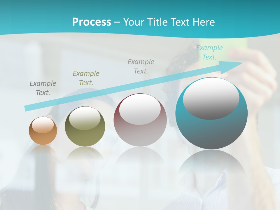 A Man And A Woman Are Looking At A Piece Of Paper PowerPoint Template