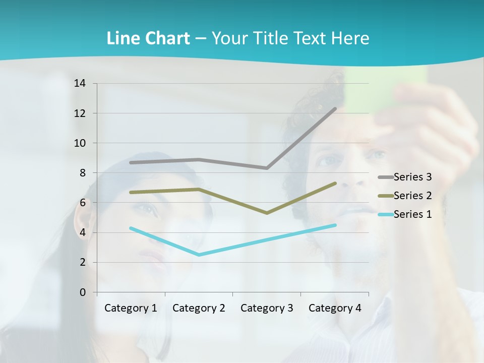 A Man And A Woman Are Looking At A Piece Of Paper PowerPoint Template
