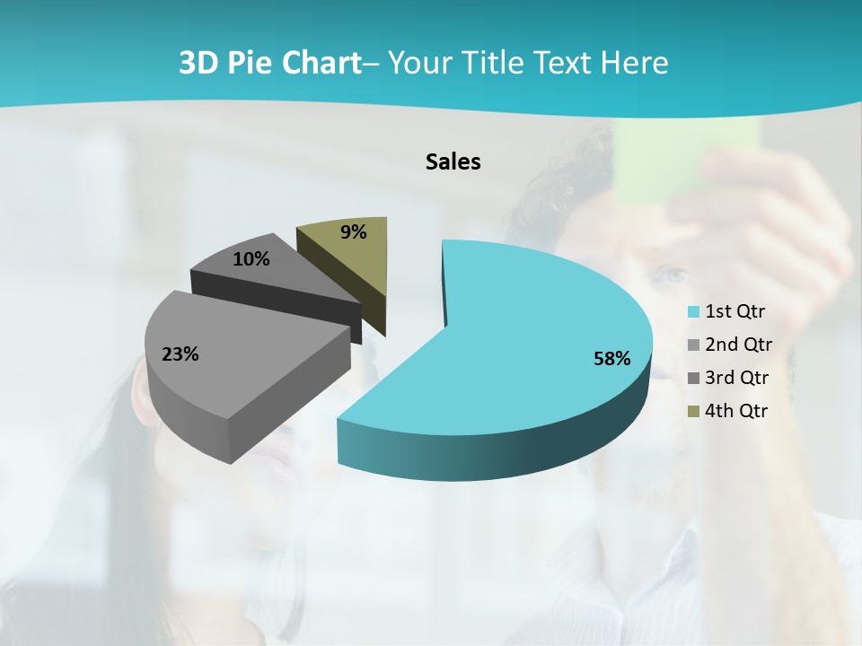 A Man And A Woman Are Looking At A Piece Of Paper PowerPoint Template
