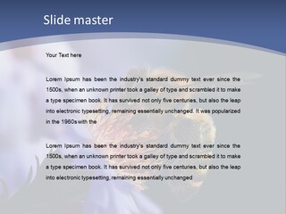 A Bee On A Flower Powerpoint Template PowerPoint Template