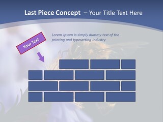 A Bee On A Flower Powerpoint Template PowerPoint Template