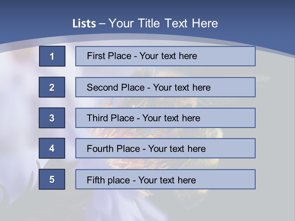 A Bee On A Flower Powerpoint Template PowerPoint Template