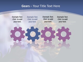 A Bee On A Flower Powerpoint Template PowerPoint Template
