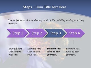 A Bee On A Flower Powerpoint Template PowerPoint Template