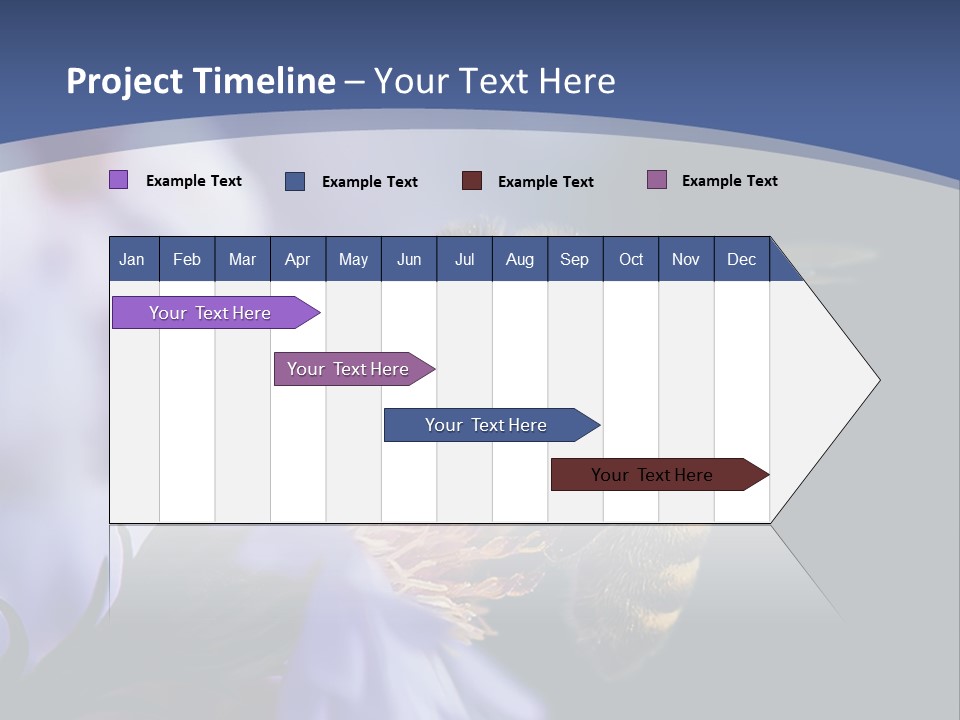 A Bee On A Flower Powerpoint Template PowerPoint Template