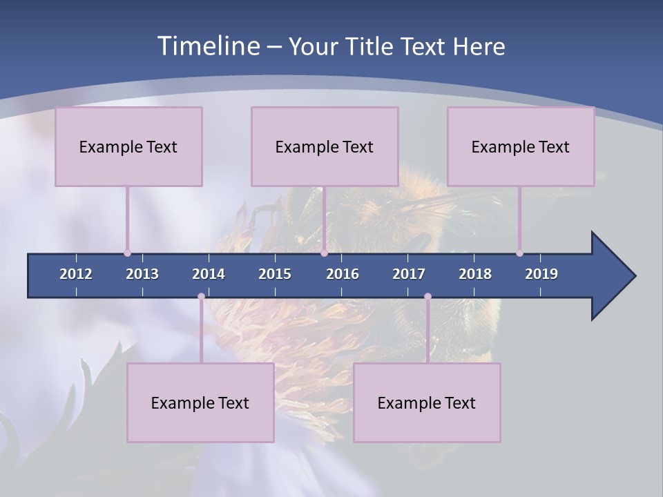 A Bee On A Flower Powerpoint Template PowerPoint Template
