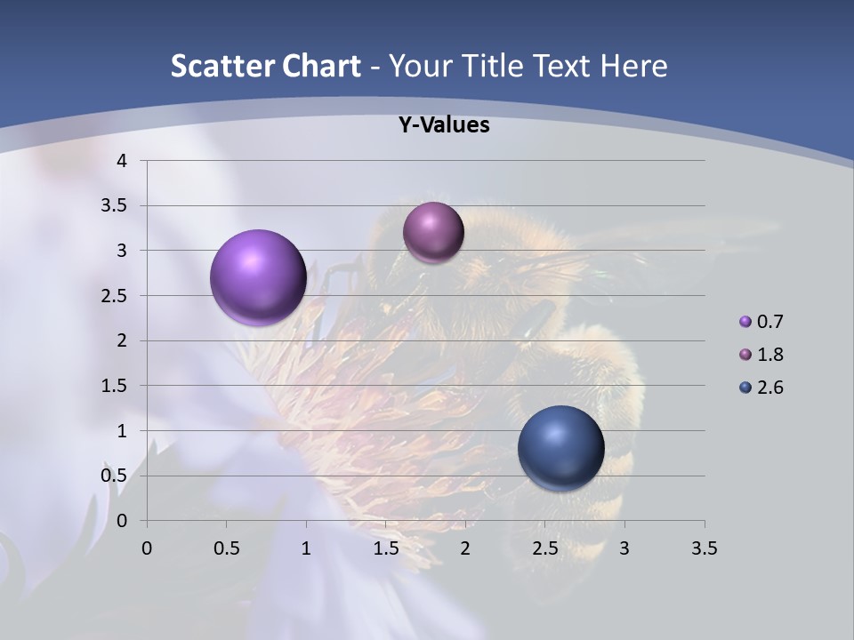 A Bee On A Flower Powerpoint Template PowerPoint Template