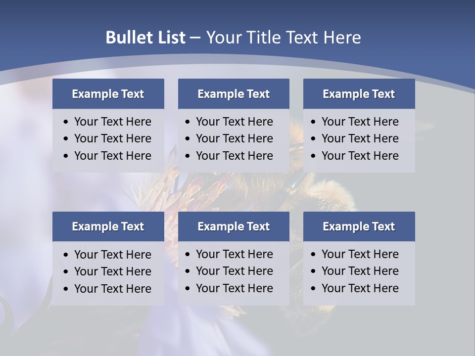 A Bee On A Flower Powerpoint Template PowerPoint Template