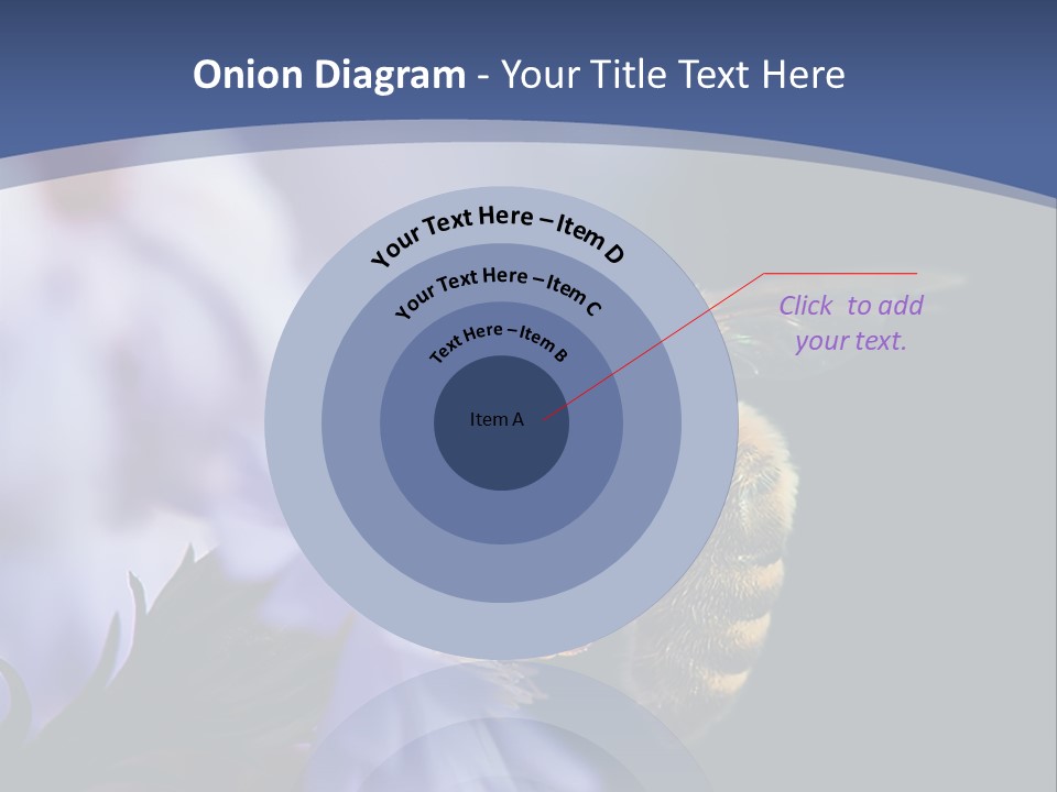 A Bee On A Flower Powerpoint Template PowerPoint Template