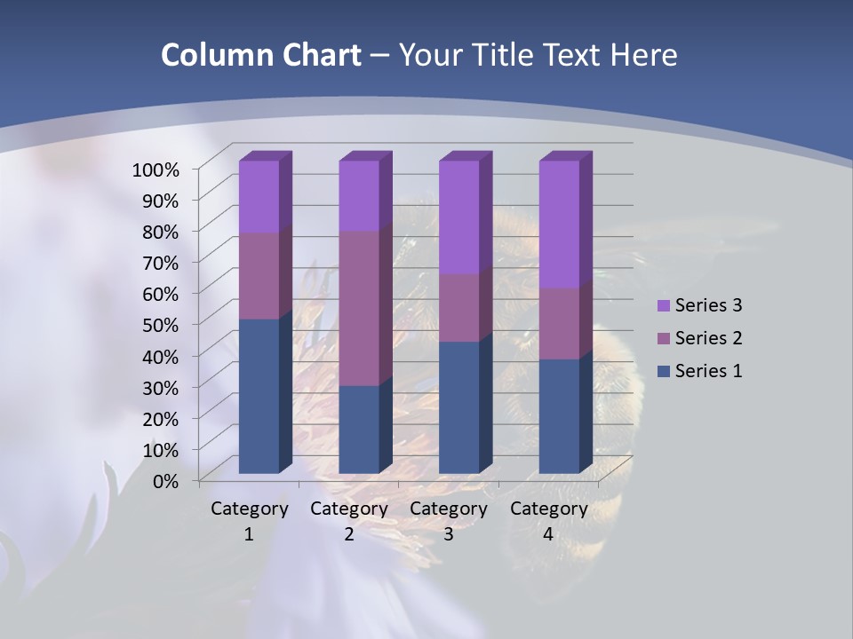 A Bee On A Flower Powerpoint Template PowerPoint Template