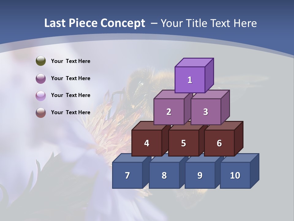 A Bee On A Flower Powerpoint Template PowerPoint Template