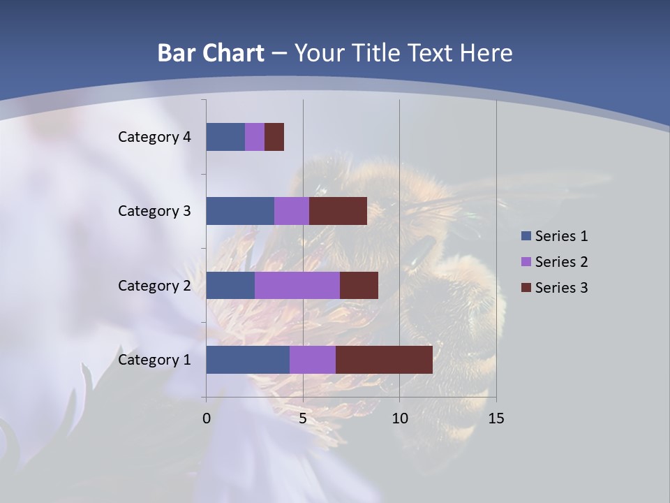 A Bee On A Flower Powerpoint Template PowerPoint Template