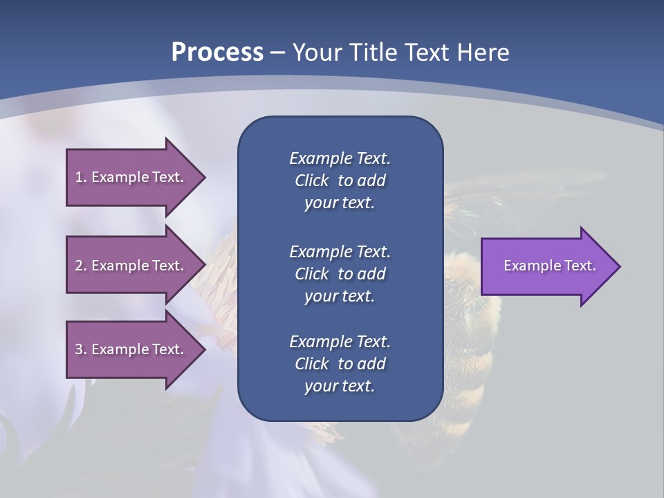 A Bee On A Flower Powerpoint Template PowerPoint Template