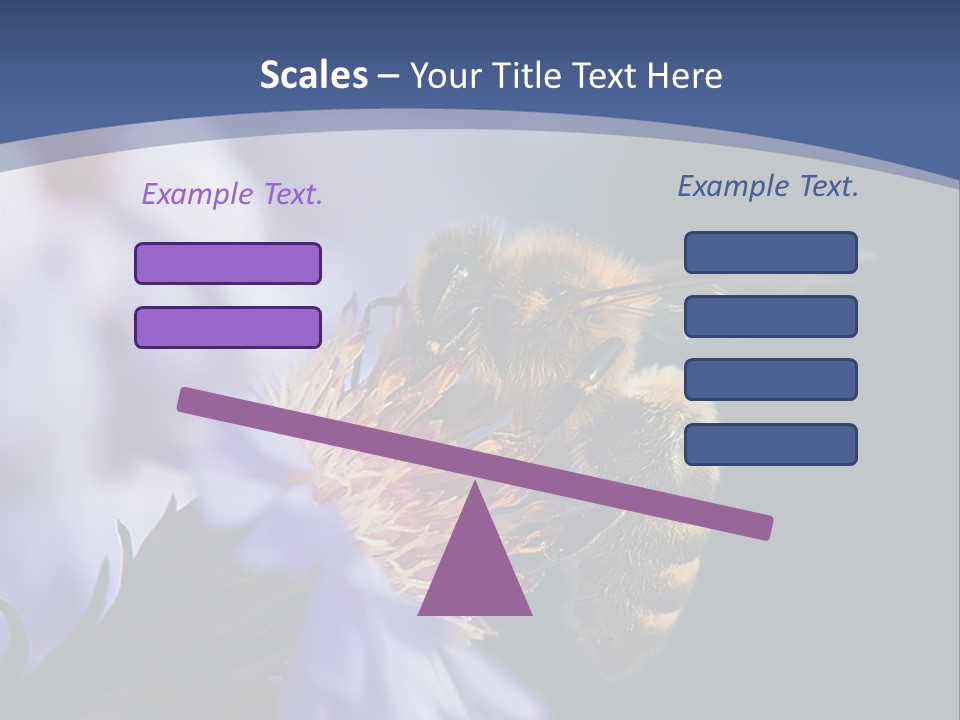 A Bee On A Flower Powerpoint Template PowerPoint Template