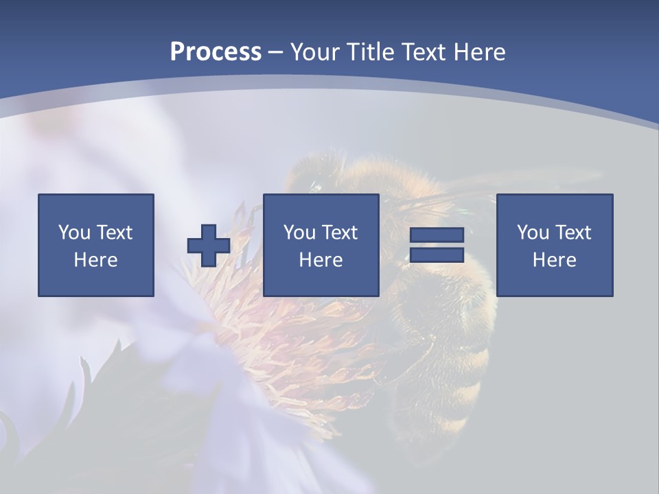 A Bee On A Flower Powerpoint Template PowerPoint Template