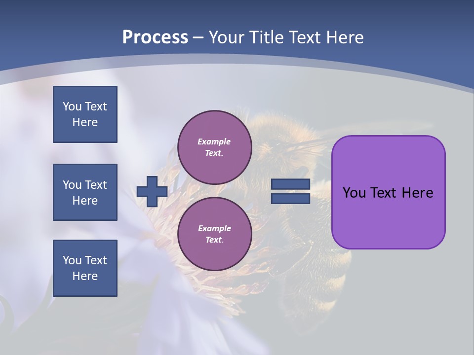 A Bee On A Flower Powerpoint Template PowerPoint Template