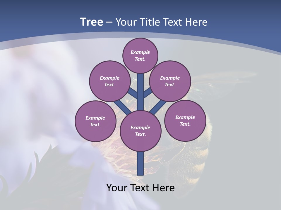 A Bee On A Flower Powerpoint Template PowerPoint Template