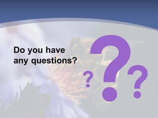 A Bee On A Flower Powerpoint Template PowerPoint Template