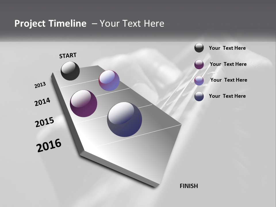 A Person Holding A Guitar String In Their Hands PowerPoint Template