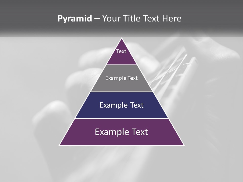 A Person Holding A Guitar String In Their Hands PowerPoint Template