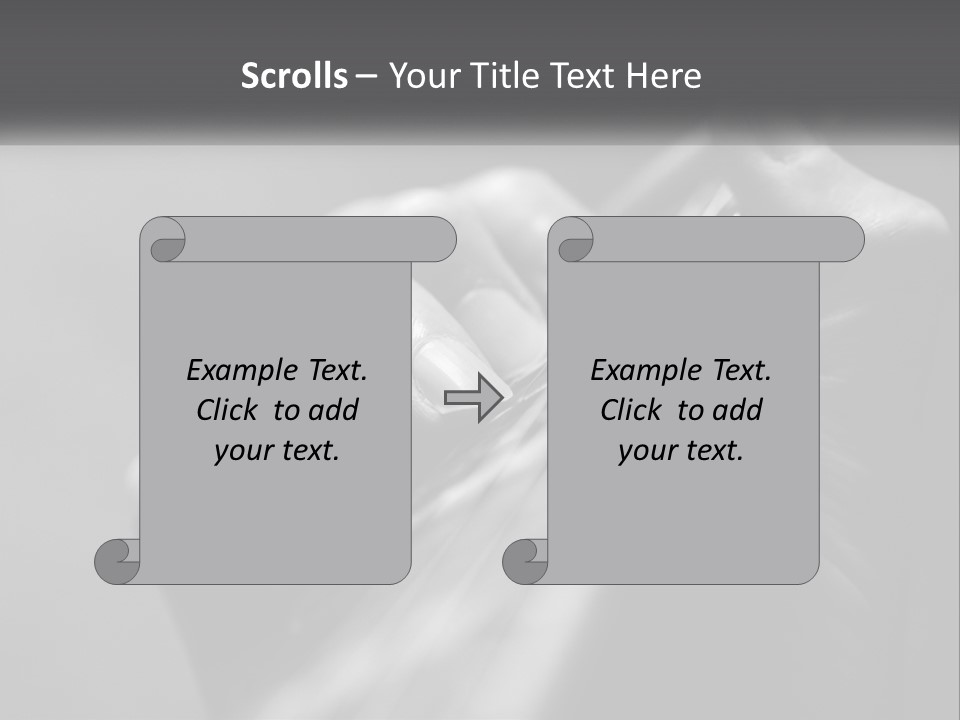 A Person Holding A Guitar String In Their Hands PowerPoint Template