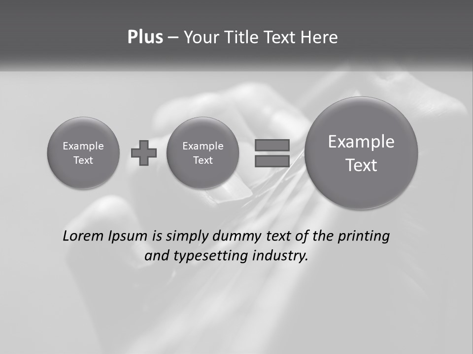 A Person Holding A Guitar String In Their Hands PowerPoint Template