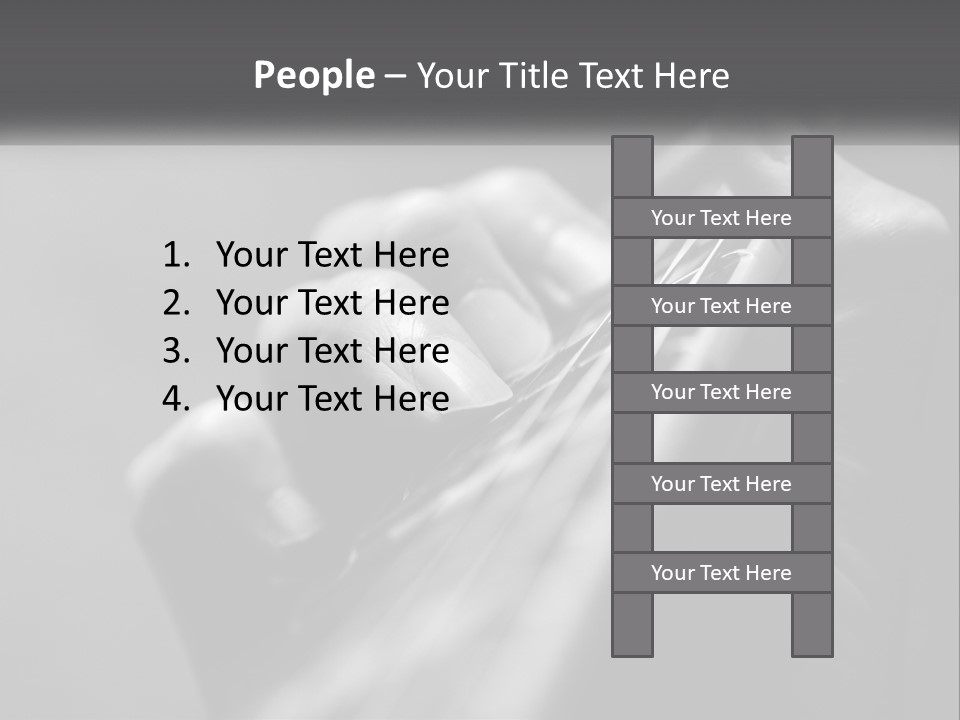 A Person Holding A Guitar String In Their Hands PowerPoint Template