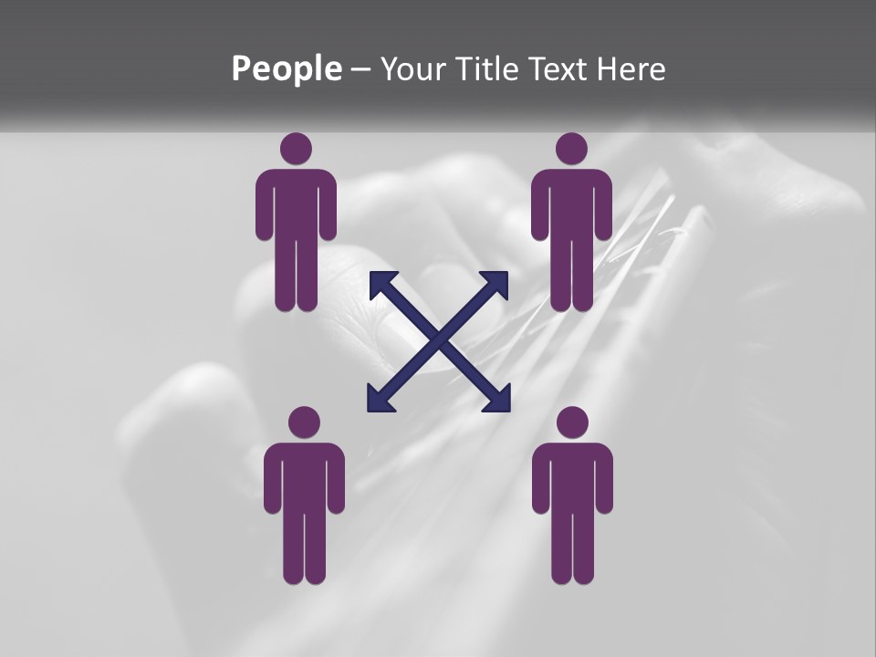 A Person Holding A Guitar String In Their Hands PowerPoint Template