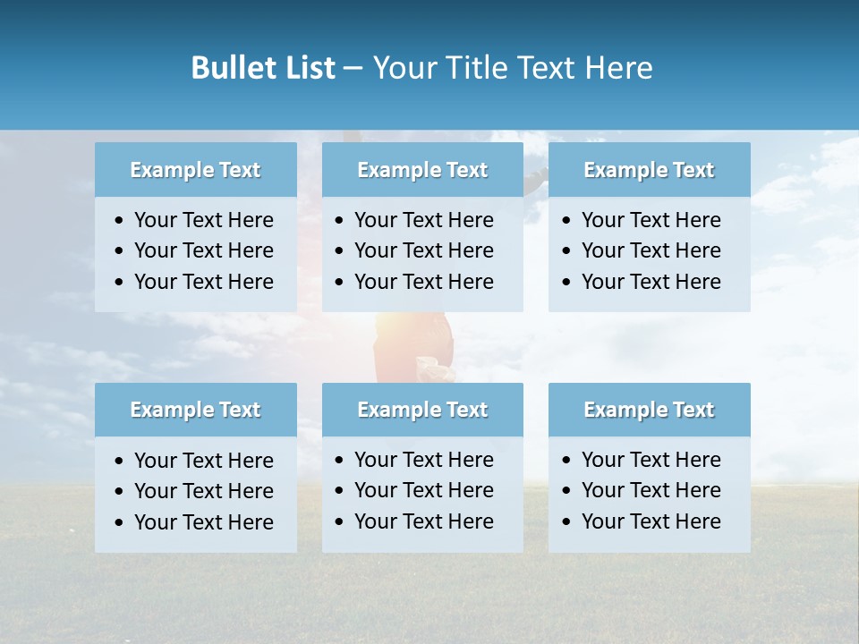 A Man Jumping In The Air With His Arms In The Air PowerPoint Template