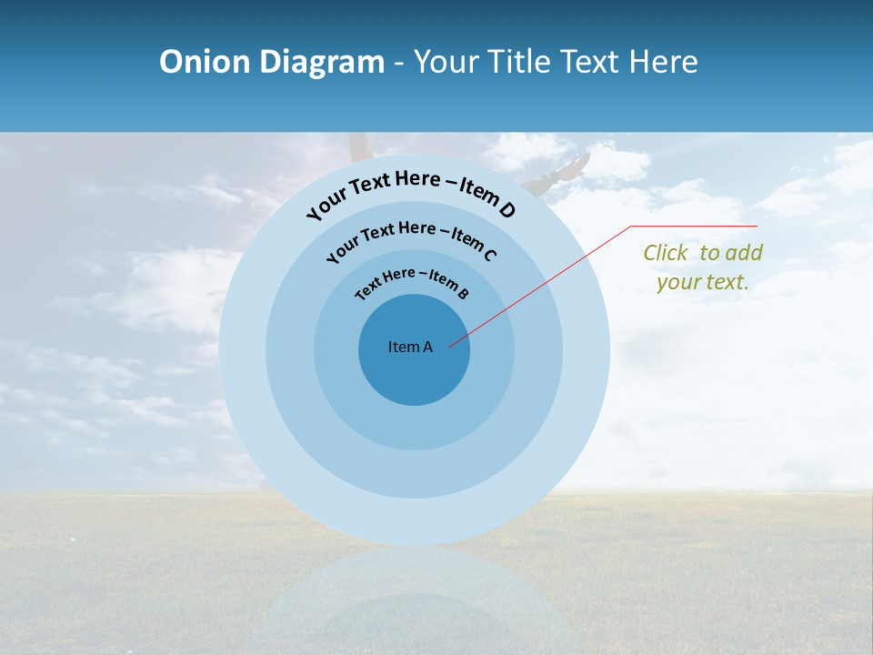 A Man Jumping In The Air With His Arms In The Air PowerPoint Template