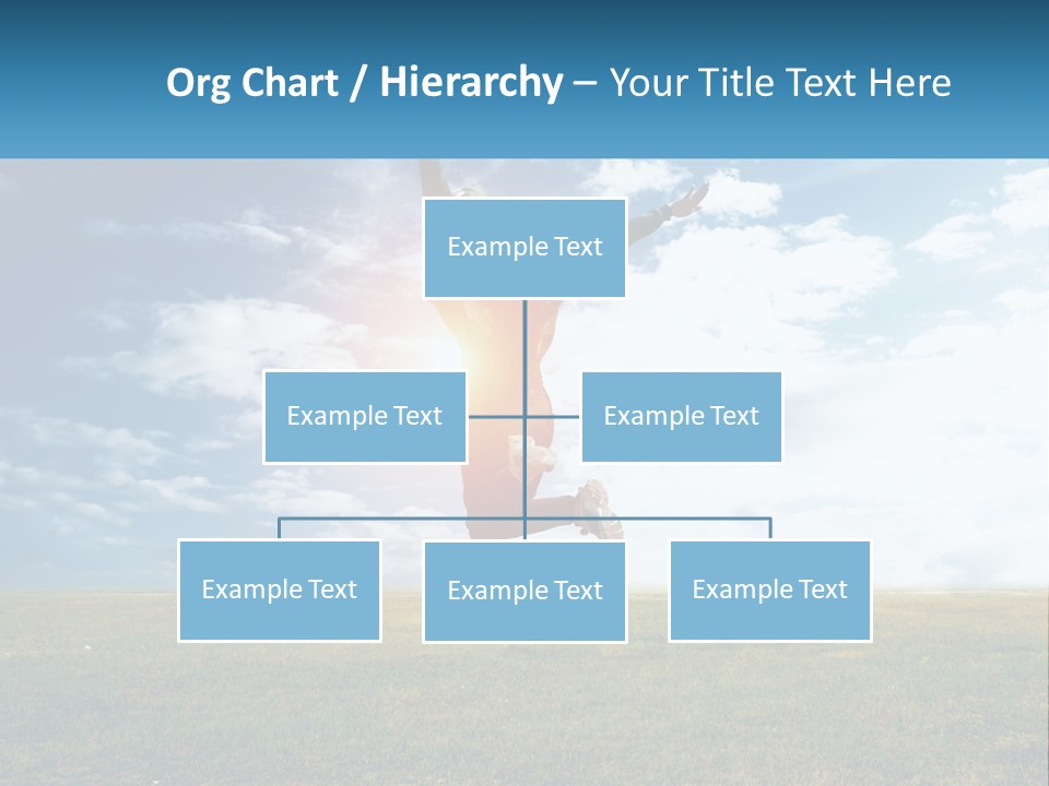 A Man Jumping In The Air With His Arms In The Air PowerPoint Template