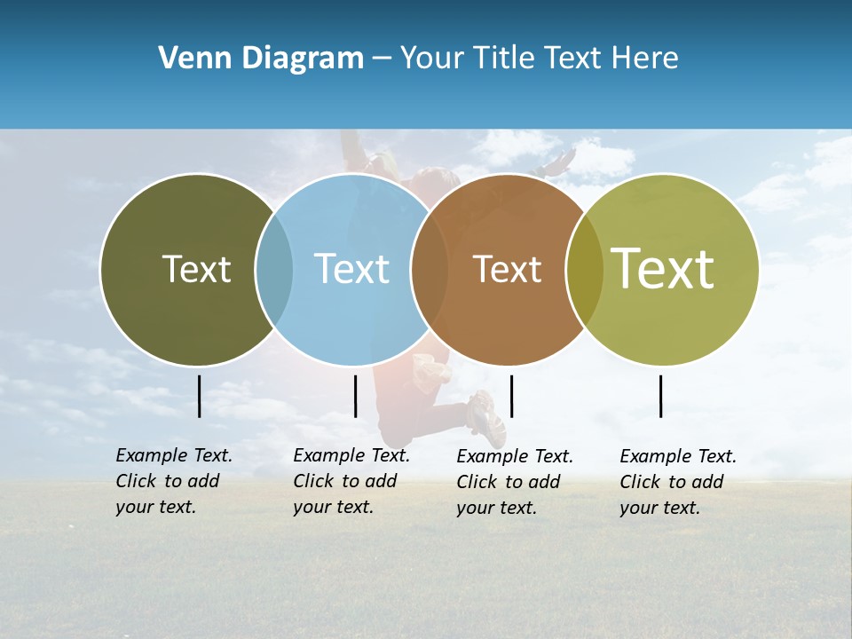 A Man Jumping In The Air With His Arms In The Air PowerPoint Template