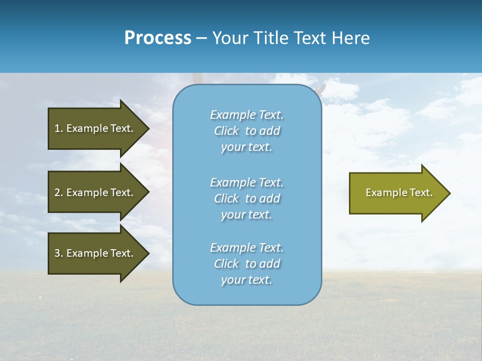 A Man Jumping In The Air With His Arms In The Air PowerPoint Template