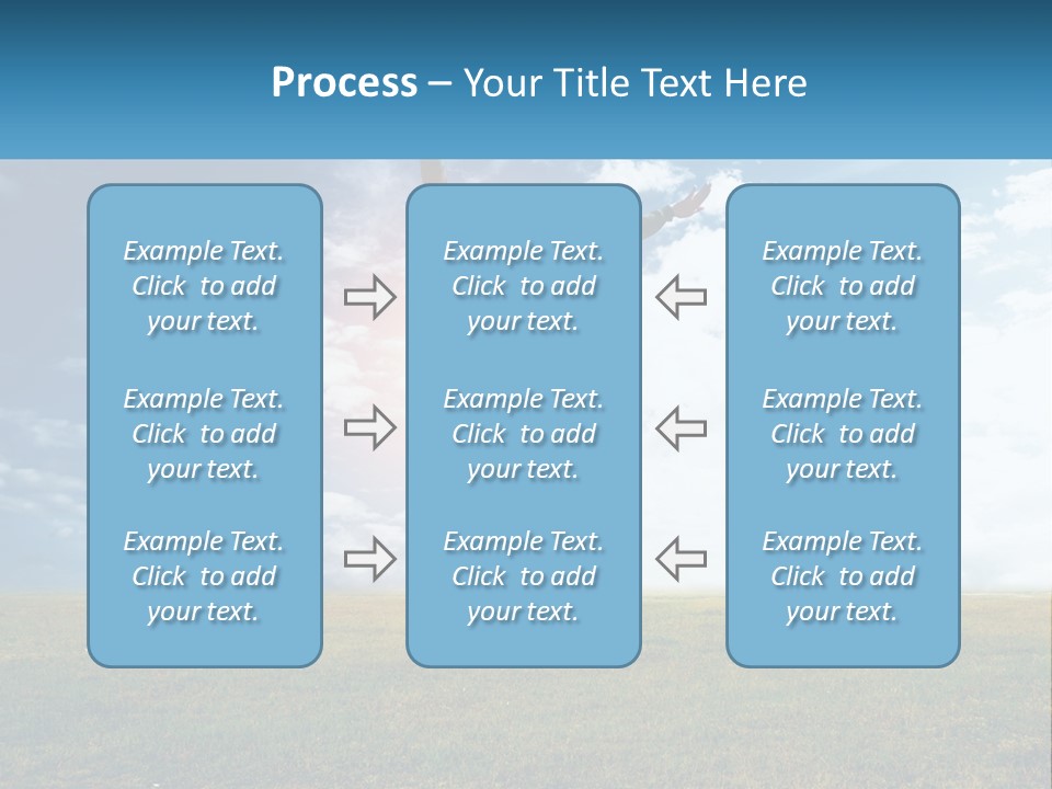 A Man Jumping In The Air With His Arms In The Air PowerPoint Template