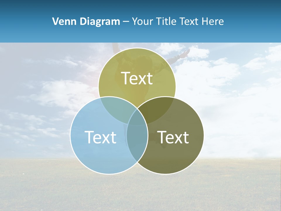 A Man Jumping In The Air With His Arms In The Air PowerPoint Template